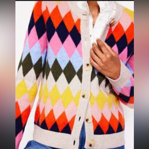 Boden Patterned Cardigan NWT - Picture 3 of 6